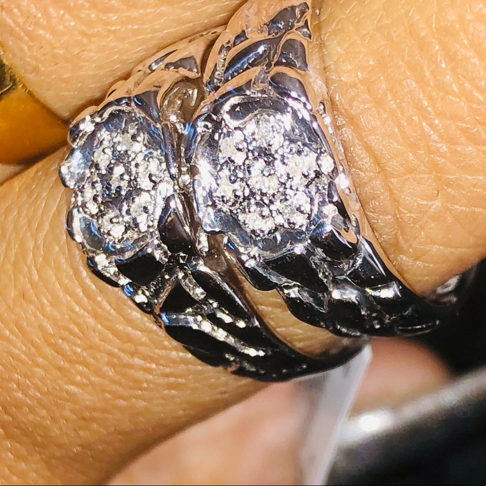 Mens REAL diamond gift ring NOT CZ NOT MOISSANITE - Picture 6 of 7